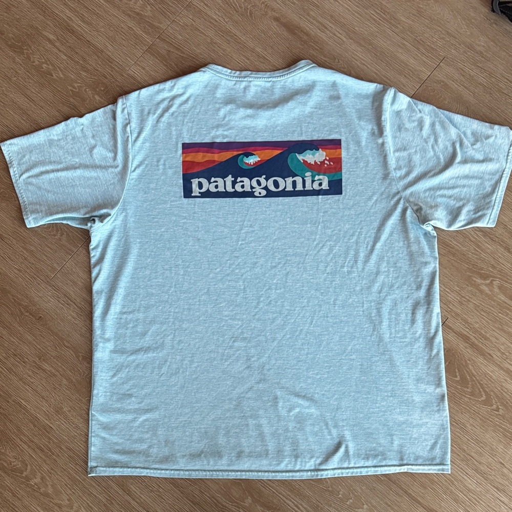 Patagonia Men's Sky Blue Short Sleeve Tee